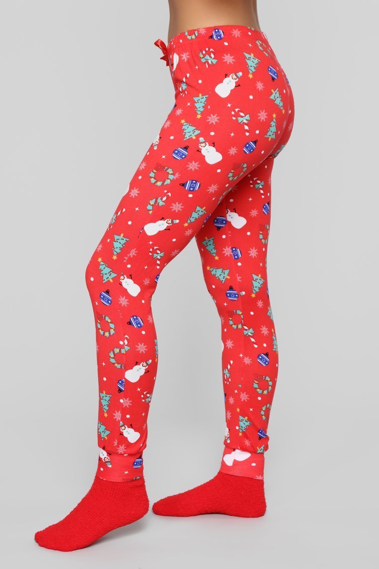 Christmas Time PJ Set - Red