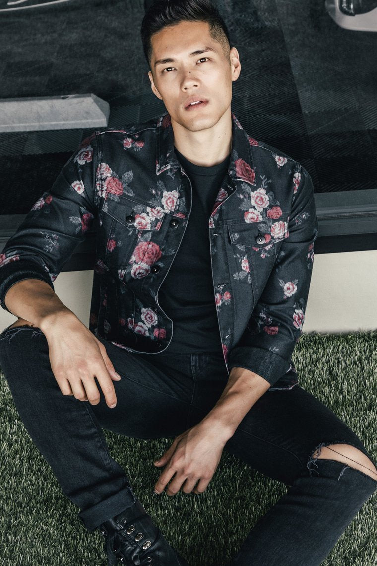 Dominick Denim Jacket - Black/Combo