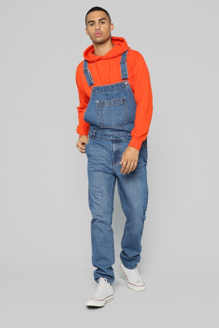 Lennie Overalls - Medium Blue Wash