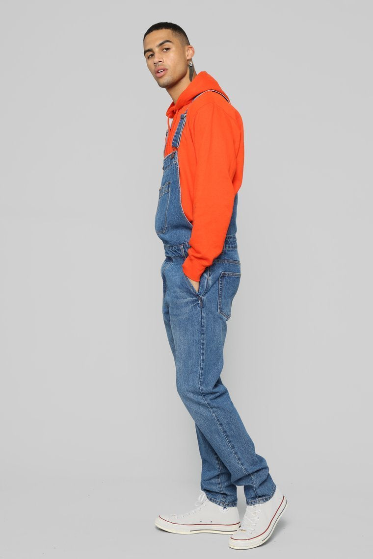 Lennie Overalls - Medium Blue Wash
