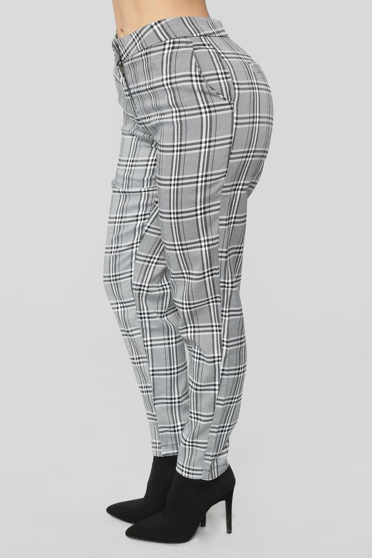 I'm The Boss Suit Set - Grey Plaid