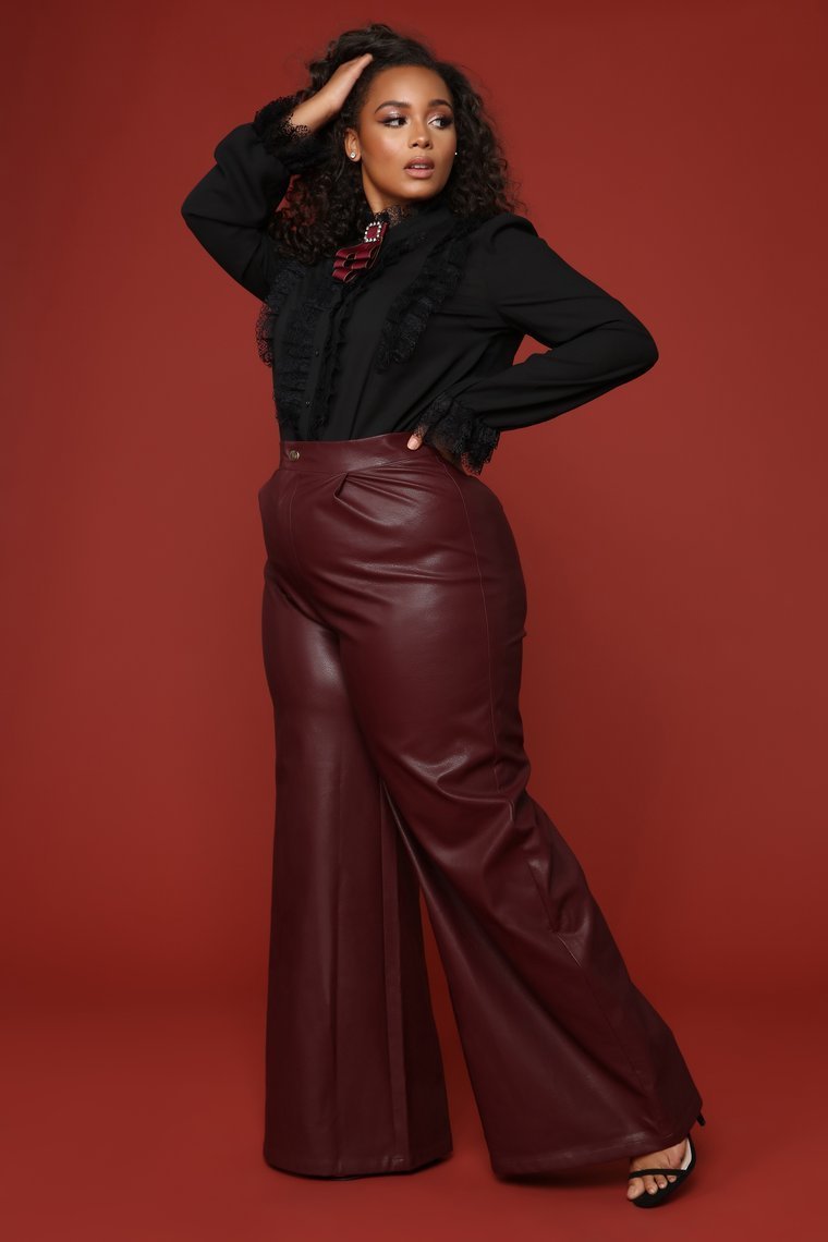 Emotional Gangster Trouser - Burgundy