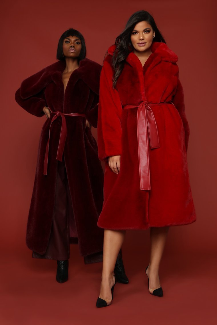 Got It Like That Coat - Burgundy
