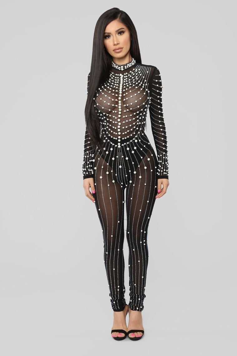 Made Of Pearls Jumpcostume-Black