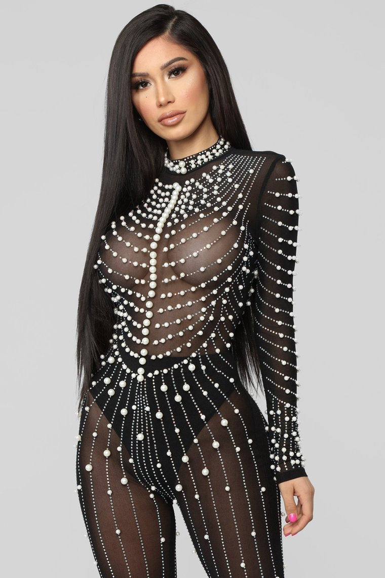 Made Of Pearls Jumpcostume-Black