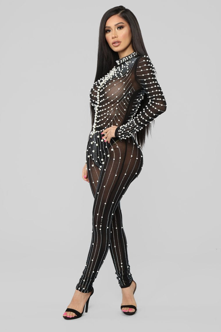 Made Of Pearls Jumpcostume-Black