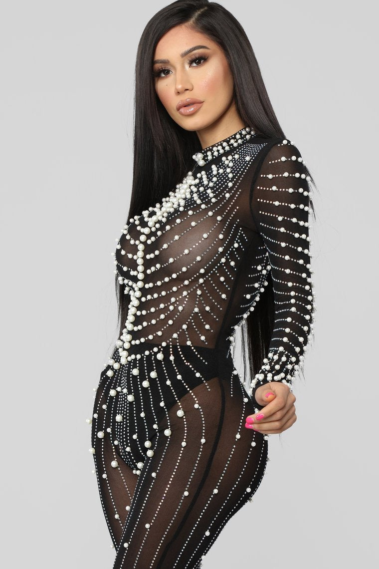 Made Of Pearls Jumpcostume-Black