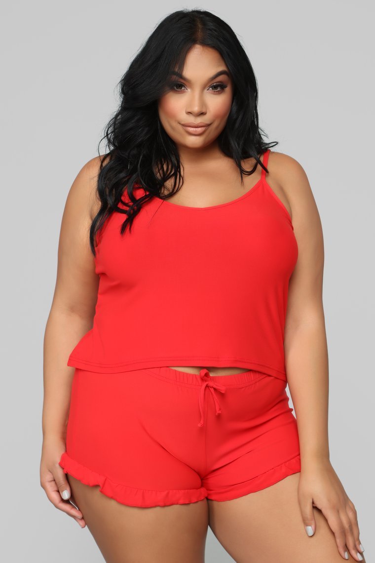 In Your Dreams PJ Set - Red