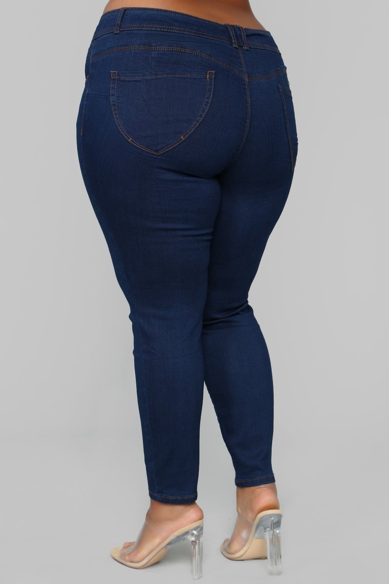 Back It Up Booty Lifting Jeans - Dark Denim