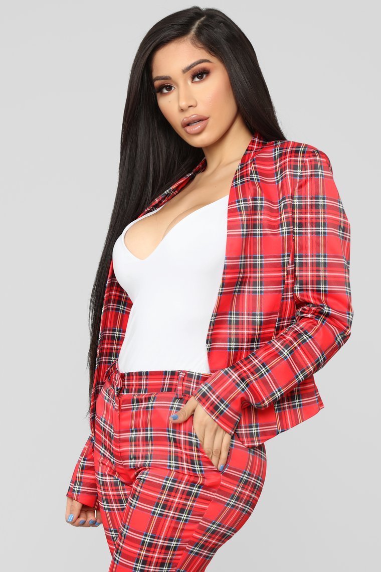 Here With You Pant Set - Red