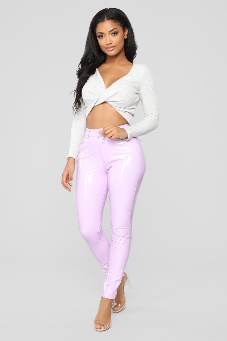 The Vinyl Countdown Pants - Lilac