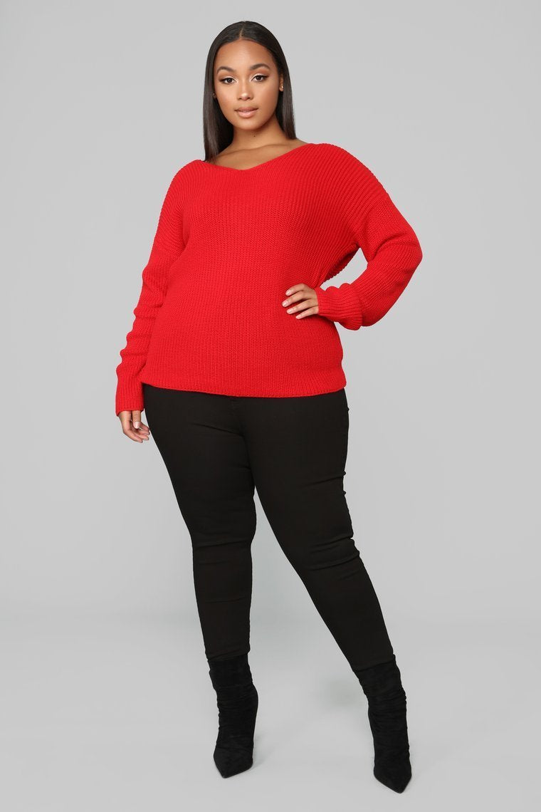 Autumn's Favorite Girl Sweater - Red