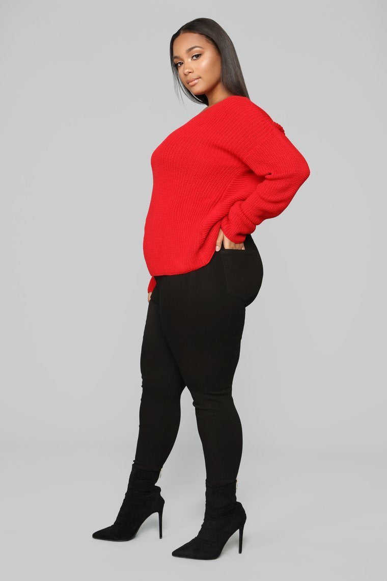 Autumn's Favorite Girl Sweater - Red