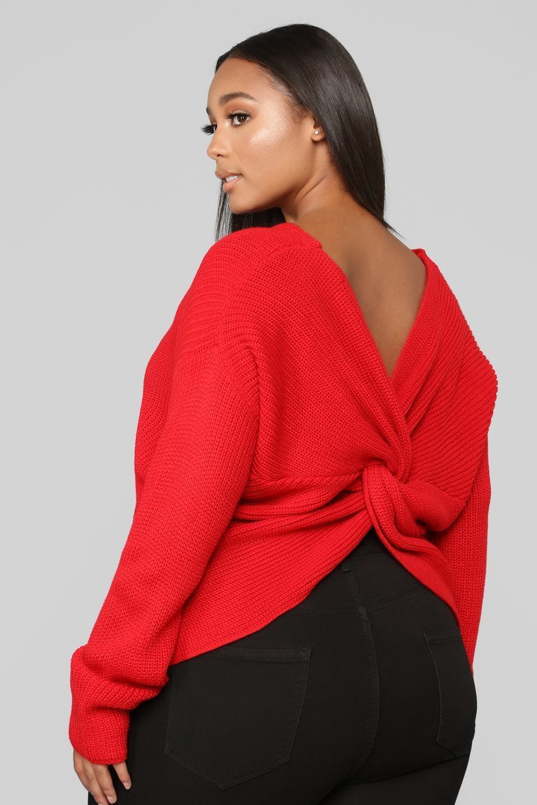 Autumn's Favorite Girl Sweater - Red