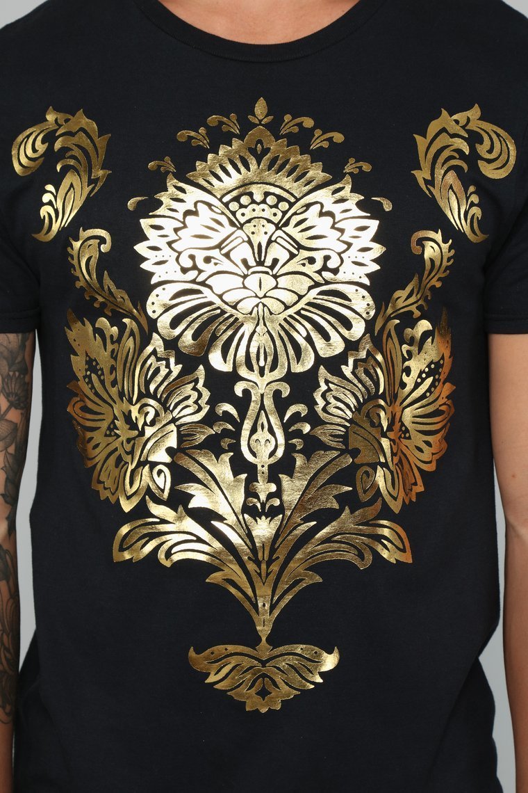 Tee Floral flamand-Noir