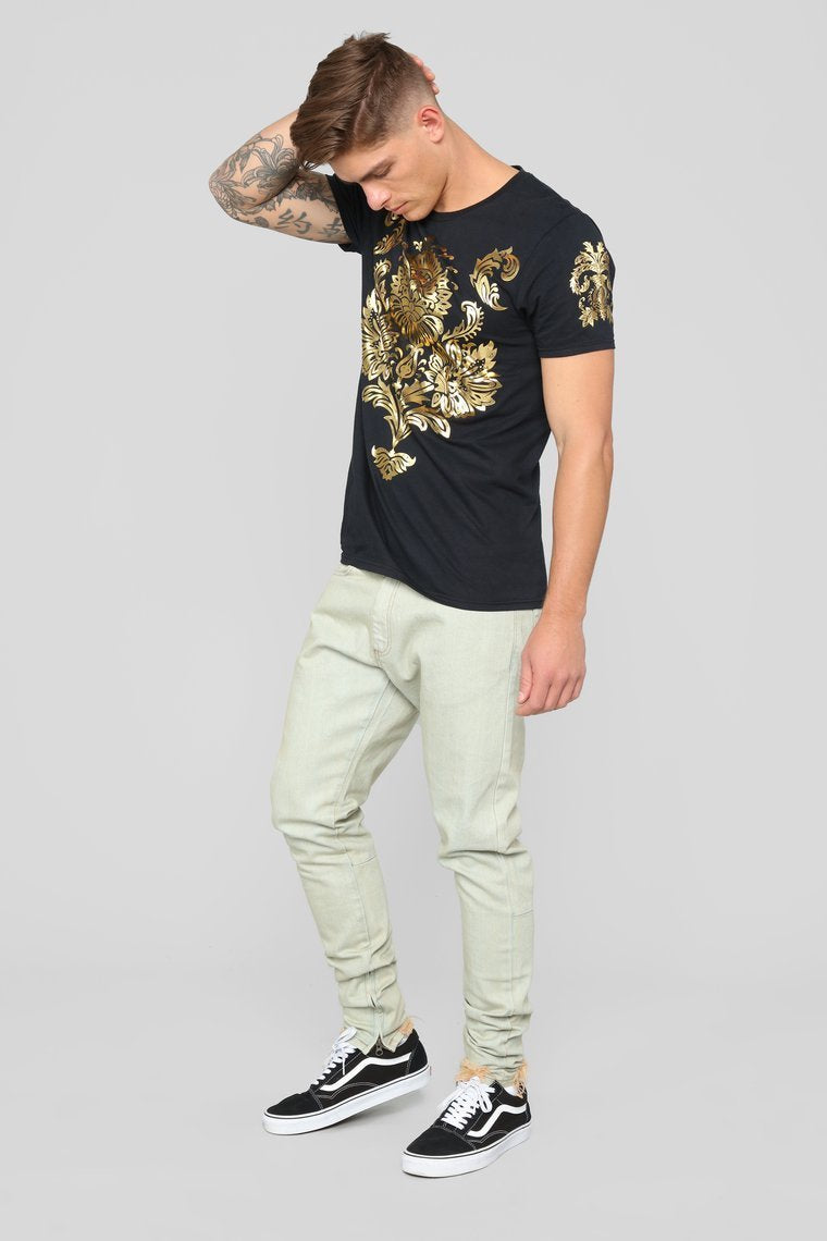 Tee Floral flamand-Noir