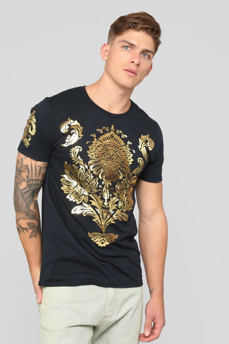Tee Floral flamand-Noir