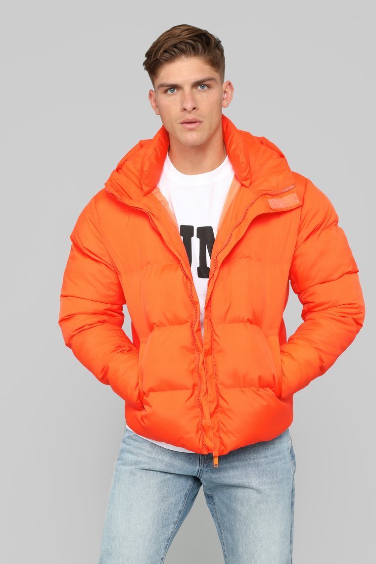 Veste puffer classique - Orange