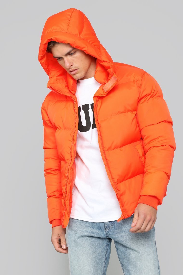 Veste puffer classique - Orange