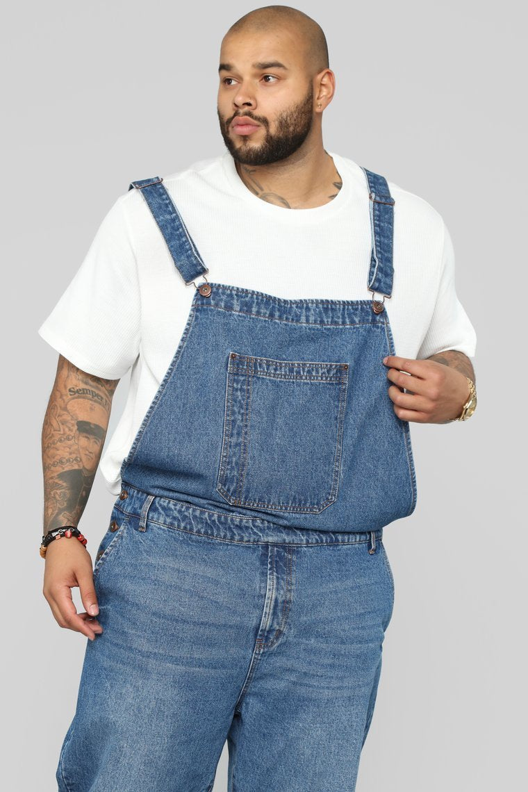 Lennie Overalls - Medium Blue Wash