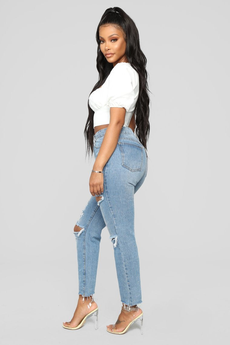 Got You Hooked Top - White