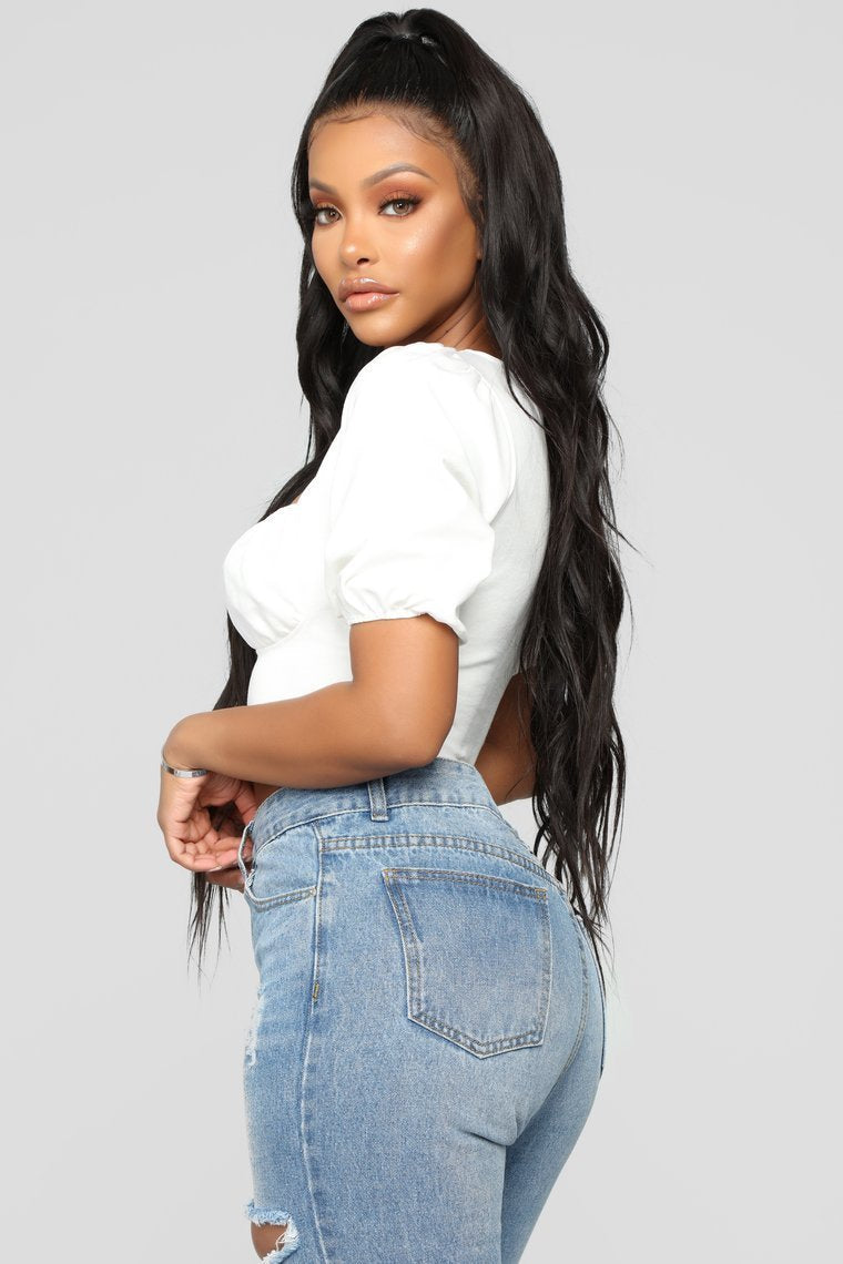 Got You Hooked Top - White