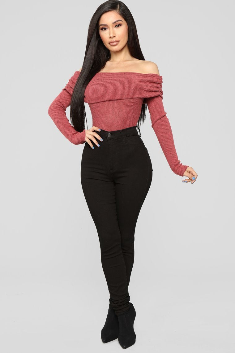 It’s Time Bodysuit - Rouille