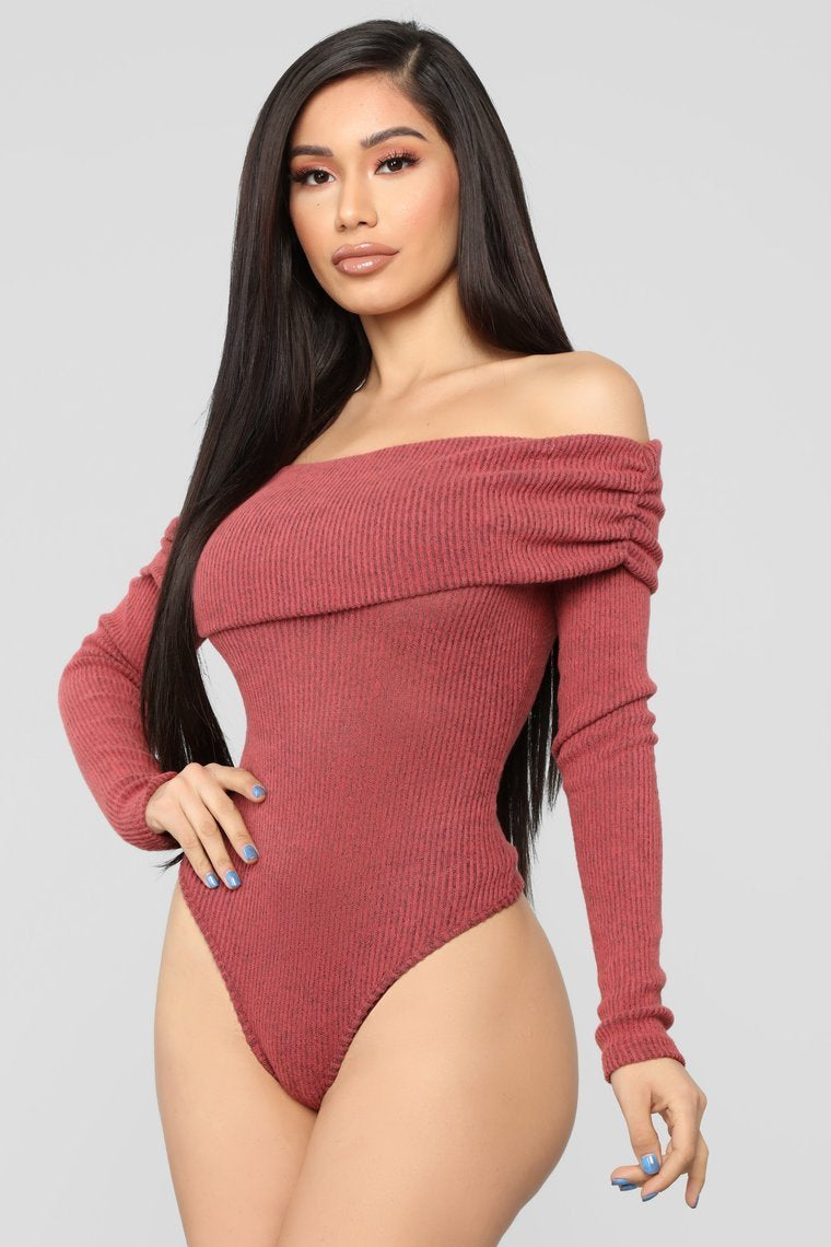It’s Time Bodysuit - Rouille
