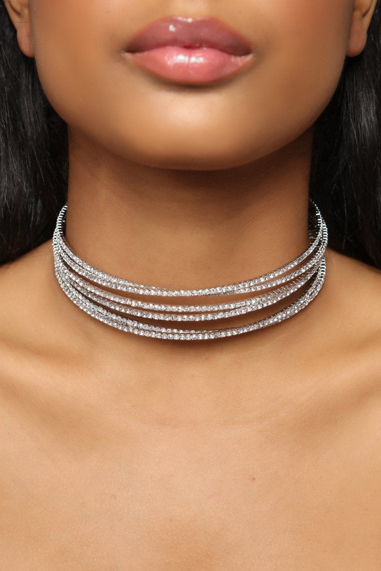 Collier Chris Crossed My Mind - Argent