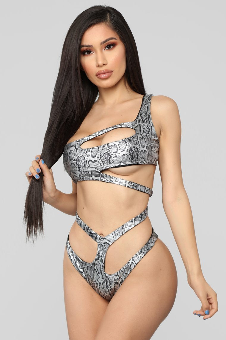 Bikini Entre The Coral Reef - Gris