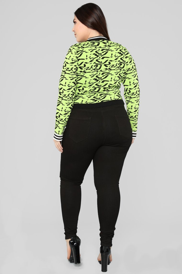 Crazy For You Sweater - Green/Combo