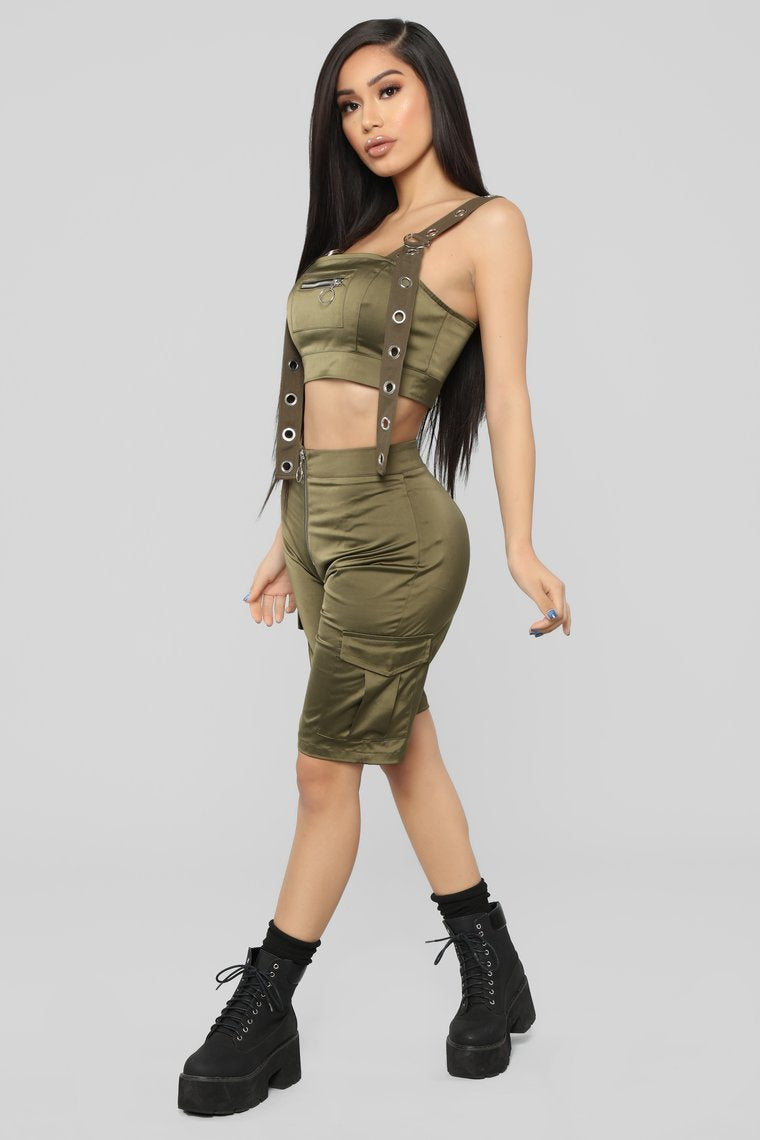 Bad Intentions Cargo Set - Olive