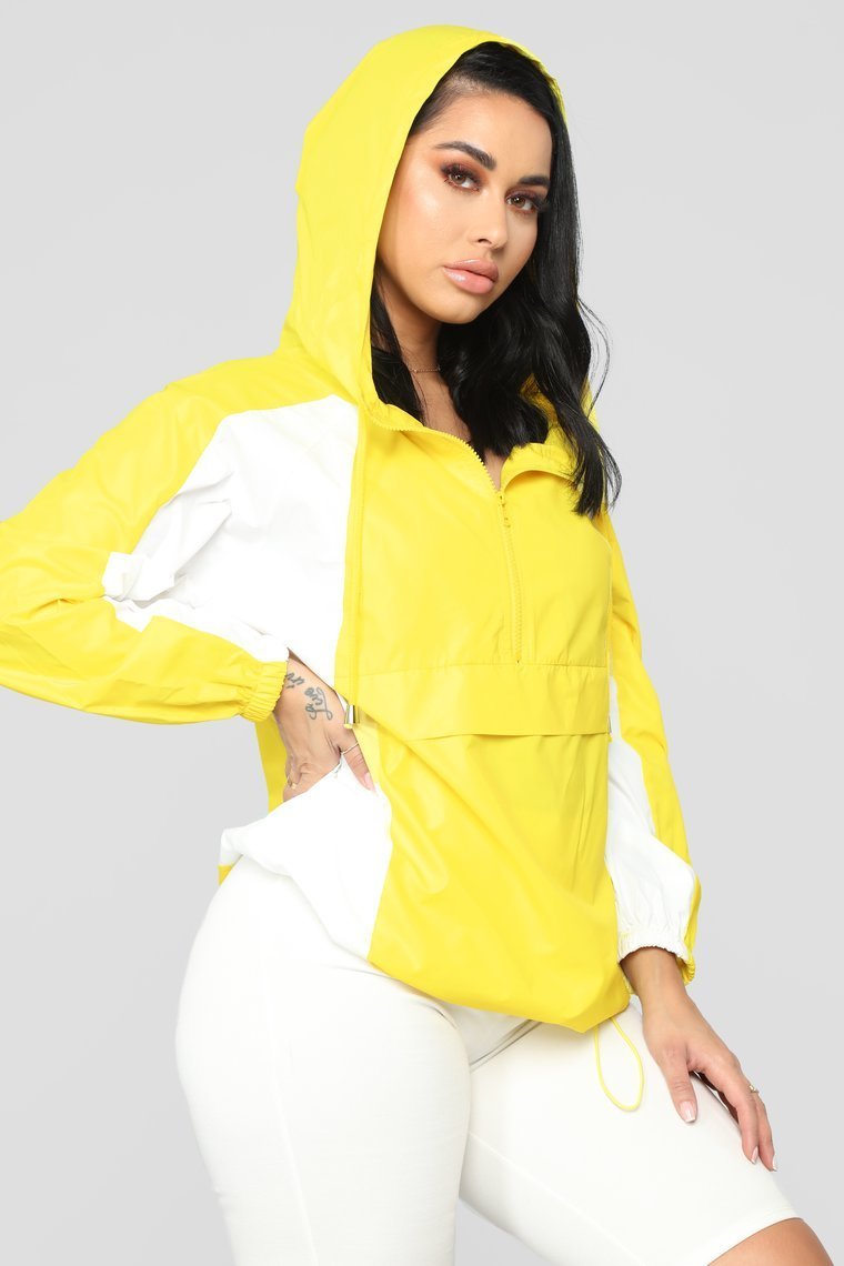 Michelle Nylon Jacket - Yellow