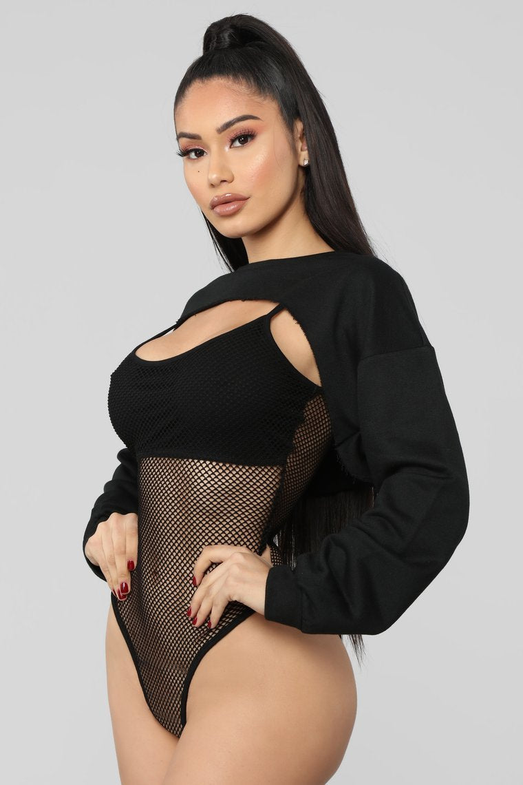 Smash Into You Bodysuit - Black