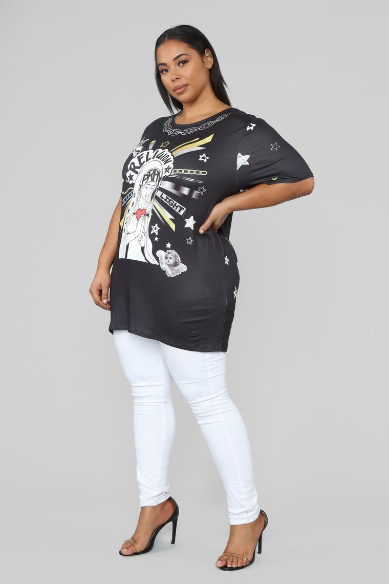 Praying For You Top - Black