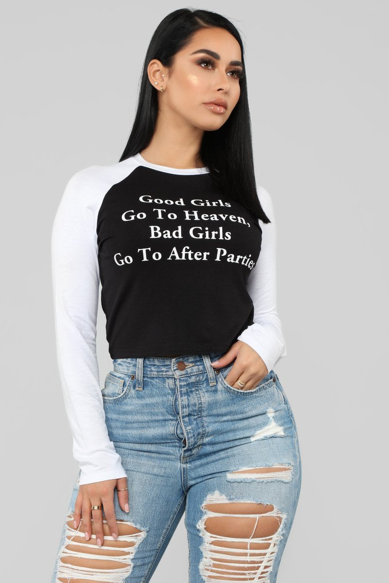 Bad Girls After Party - Black/White