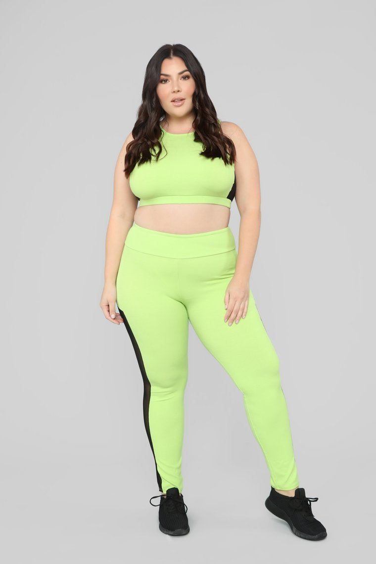 Come Meet Me Lounge Set - Neon Green