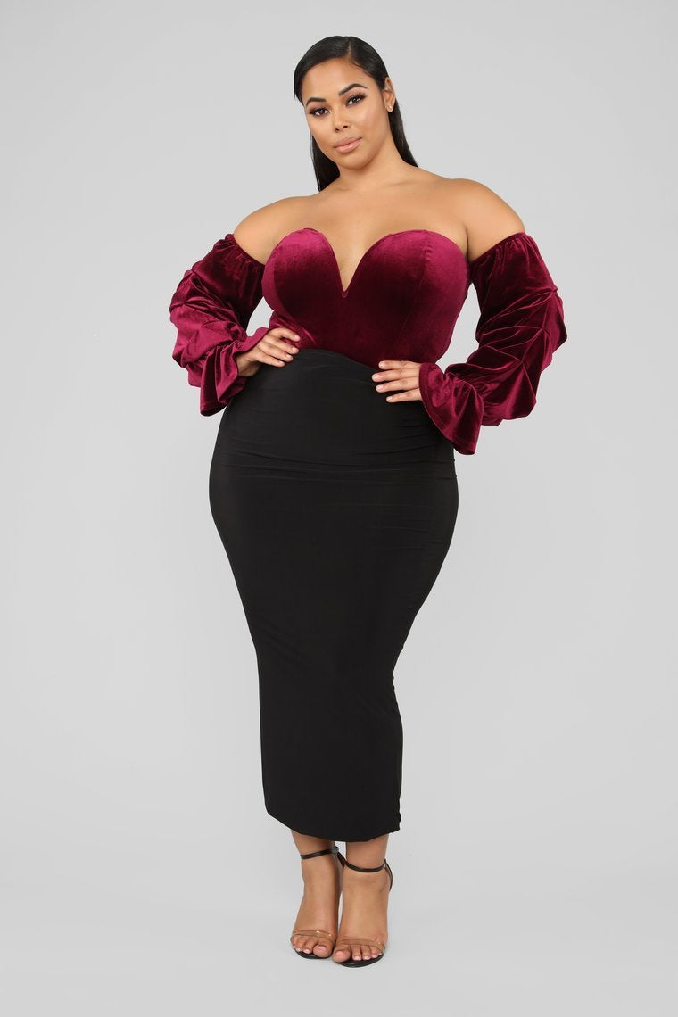 The Best Part Bodysuit - Wine