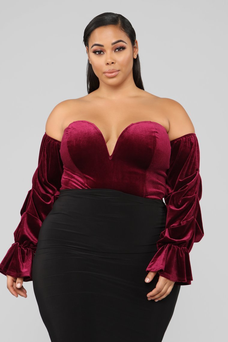 The Best Part Bodysuit - Wine