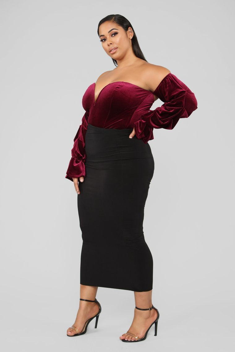 The Best Part Bodysuit - Wine