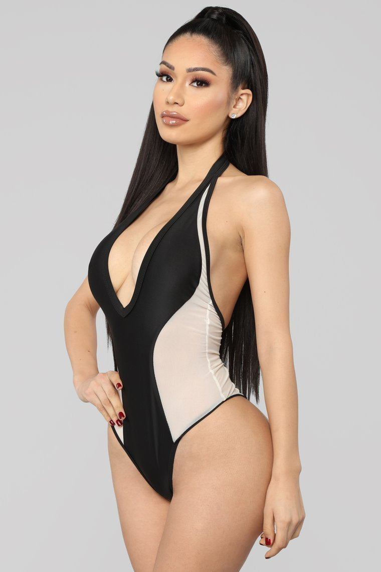 Deep In Love Swimsuit - Black