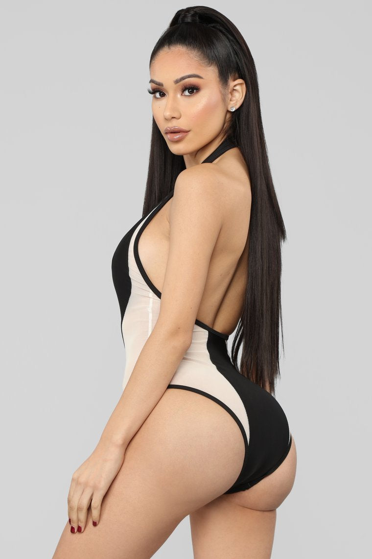 Deep In Love Swimsuit - Black
