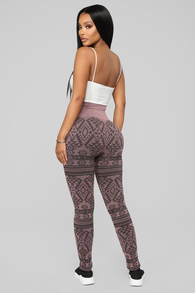 Already Printed Leggings - Pink
