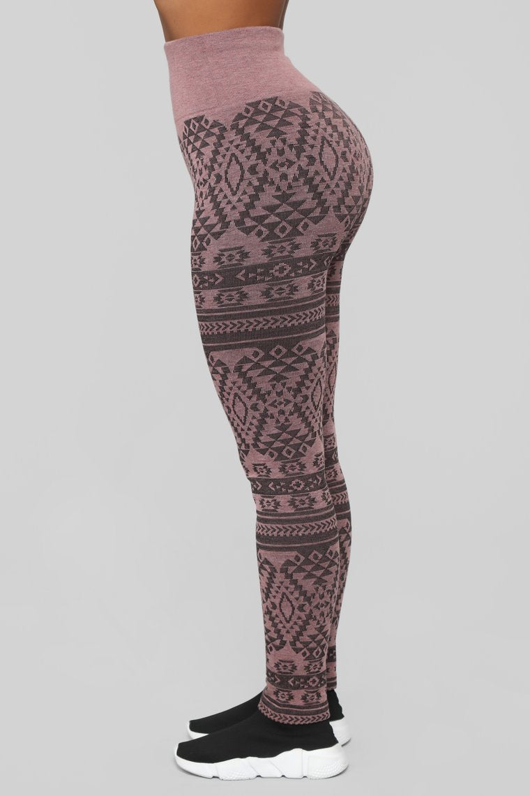 Already Printed Leggings - Pink