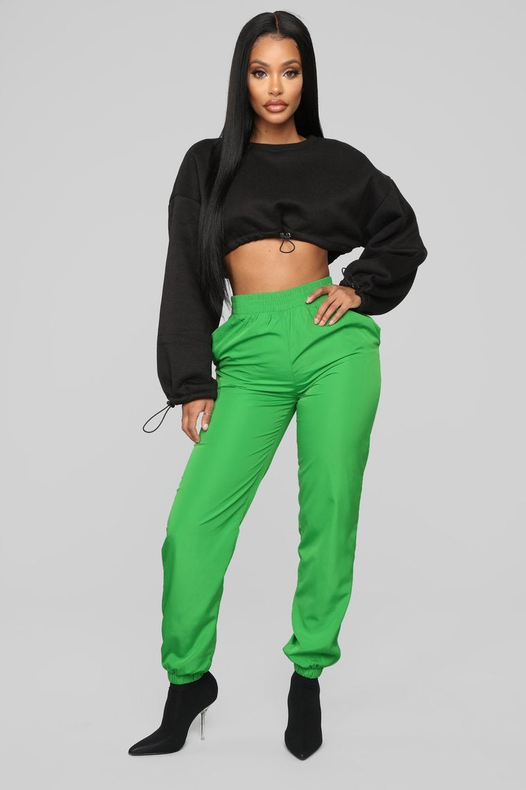 Lianna Lounge Windbreaker Jogger - Green