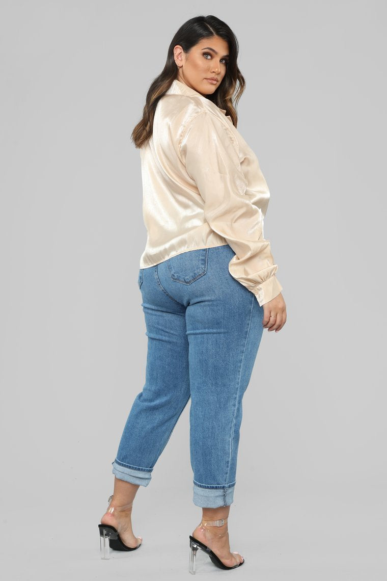 Hollywood Blouse - Nude