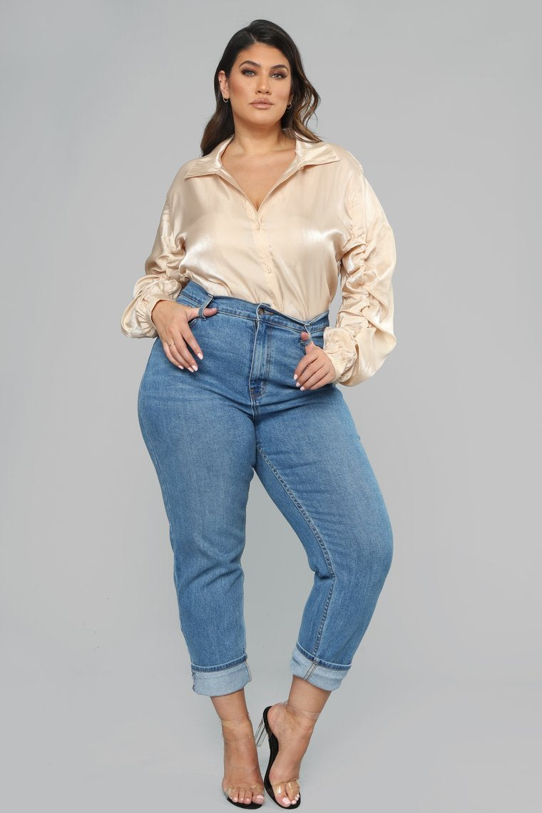 Hollywood Blouse - Nude