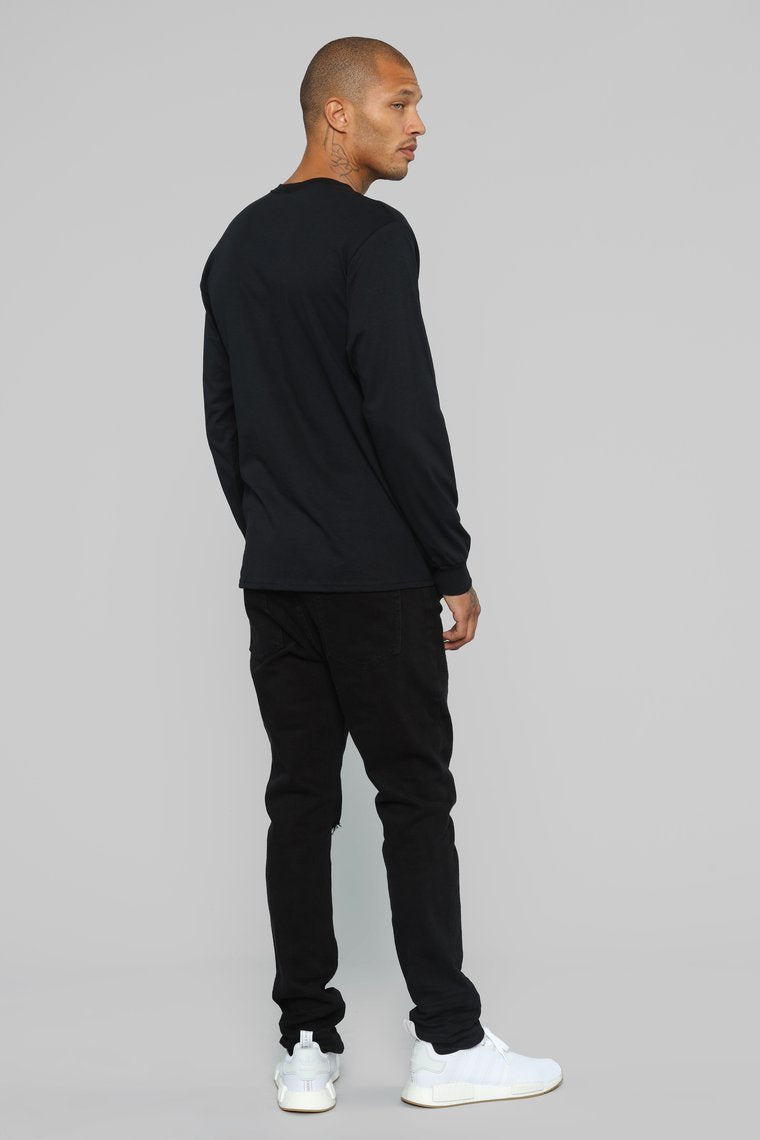 Loud Long Sleeve Tee - Black/Orange