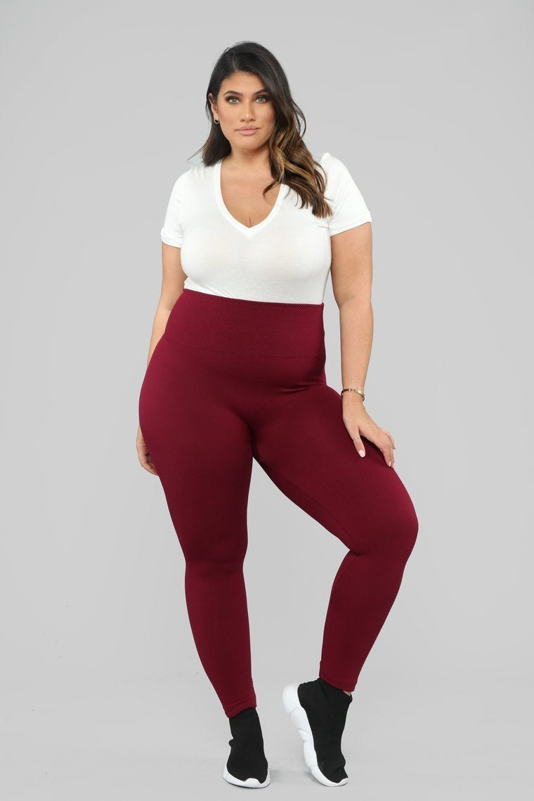 Chillin With You High Rise Leggings - Plum