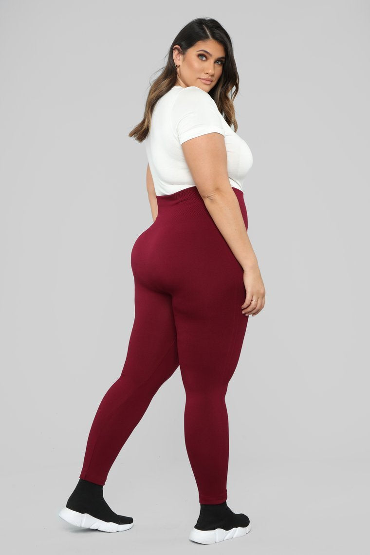Chillin With You High Rise Leggings - Plum